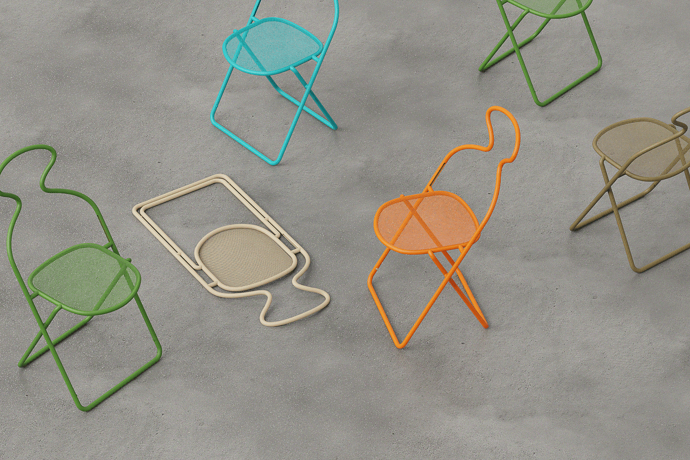 Venus，折叠椅，家具，创意，