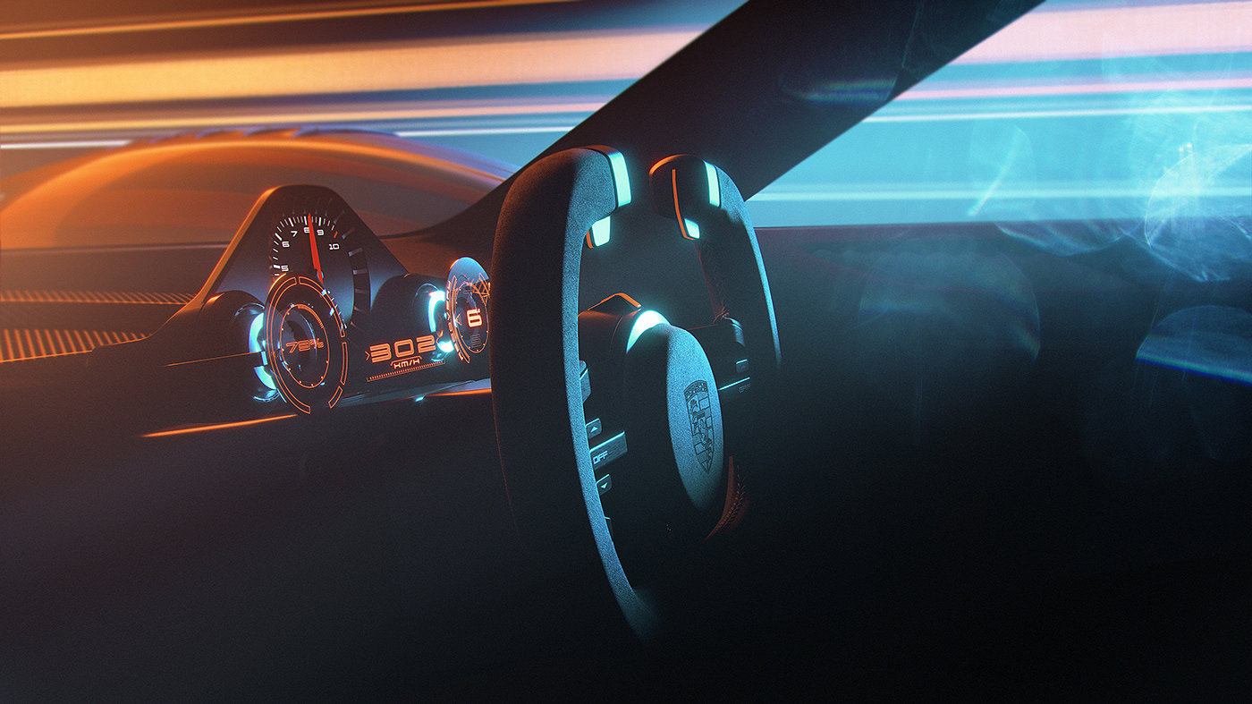 vehicle，automobile，Porsche Vision 908，Porsche，