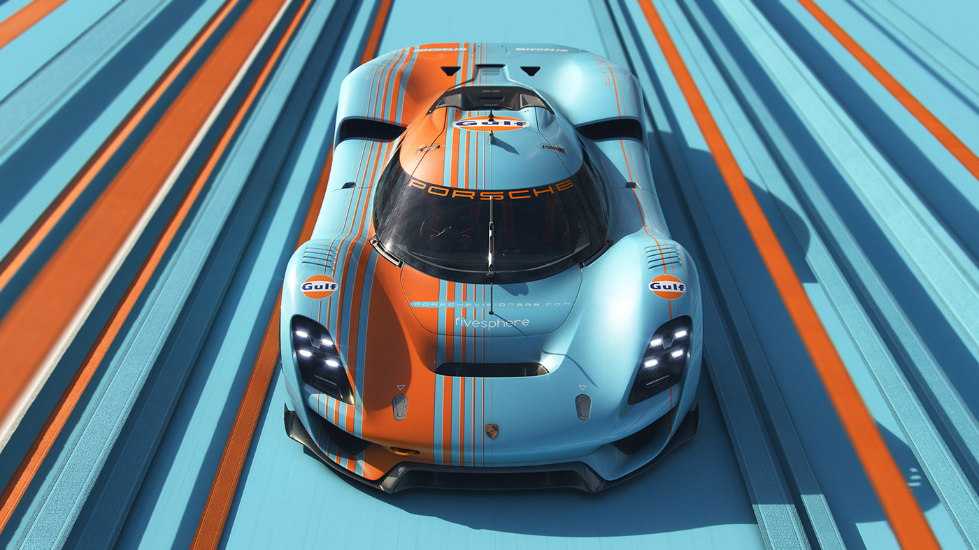 vehicle，automobile，Porsche Vision 908，Porsche，