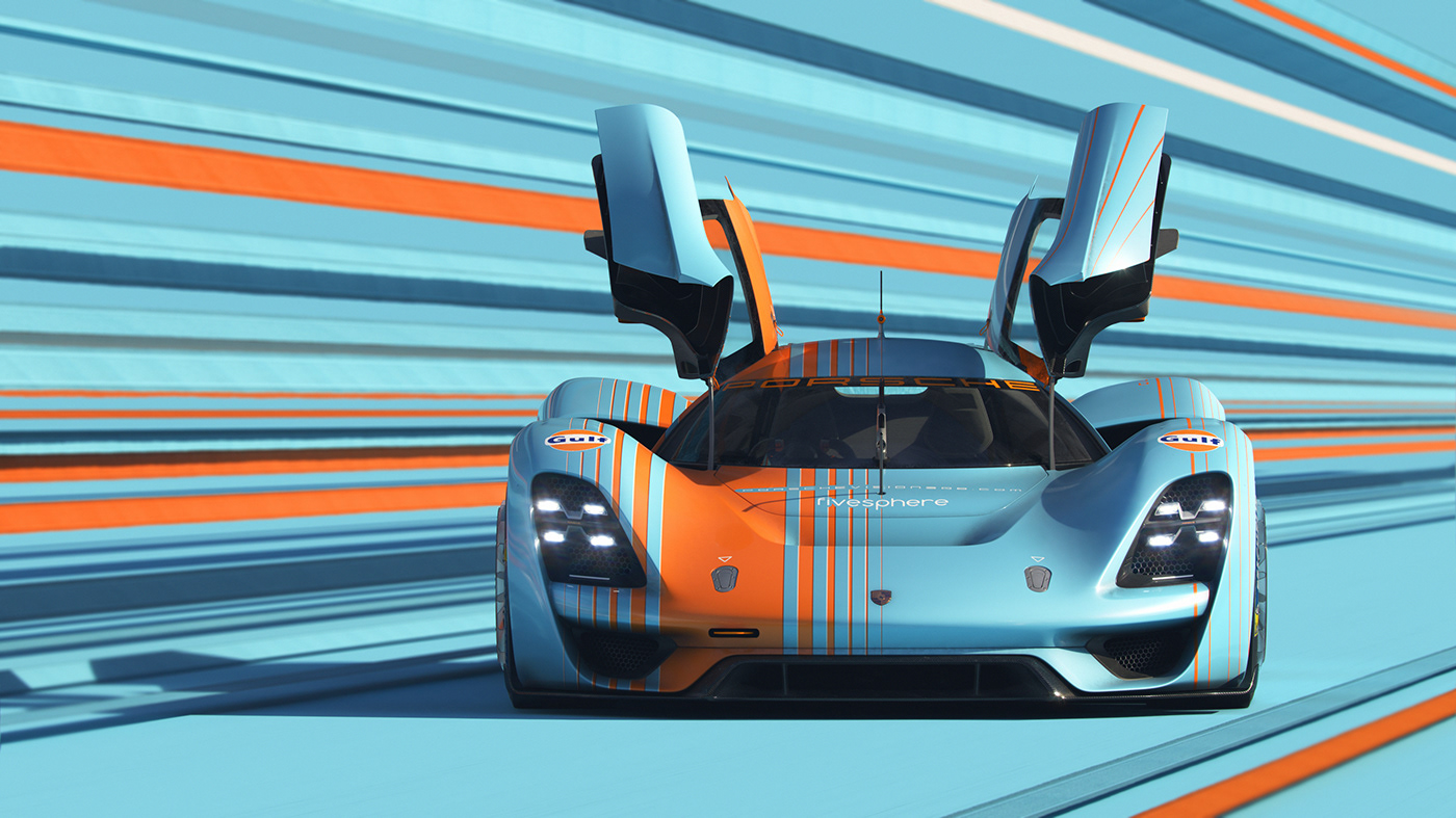 vehicle，automobile，Porsche Vision 908，Porsche，