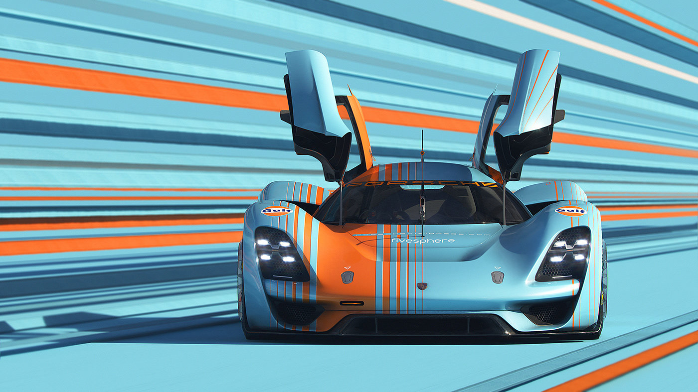 vehicle，automobile，Porsche Vision 908，Porsche，