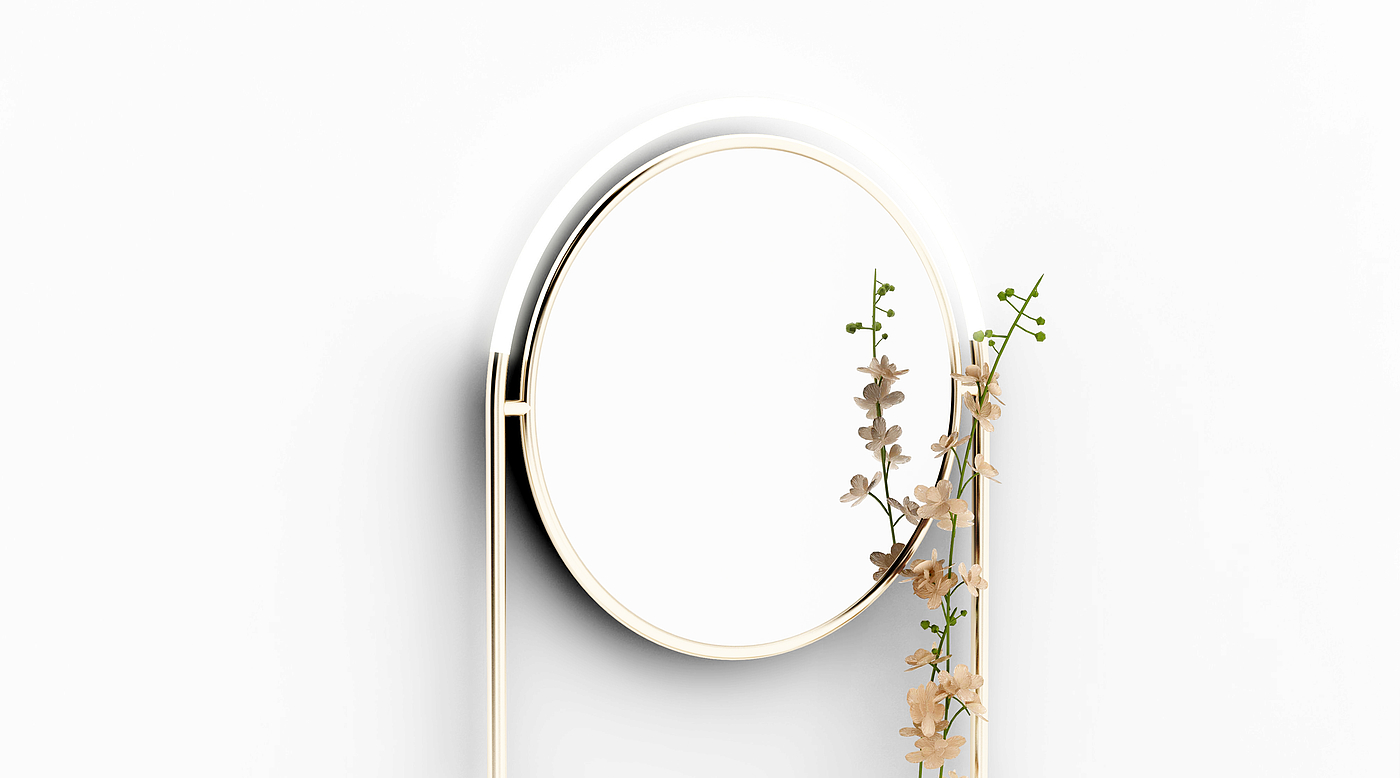 mirror，lighting，furniture，literature，vase，