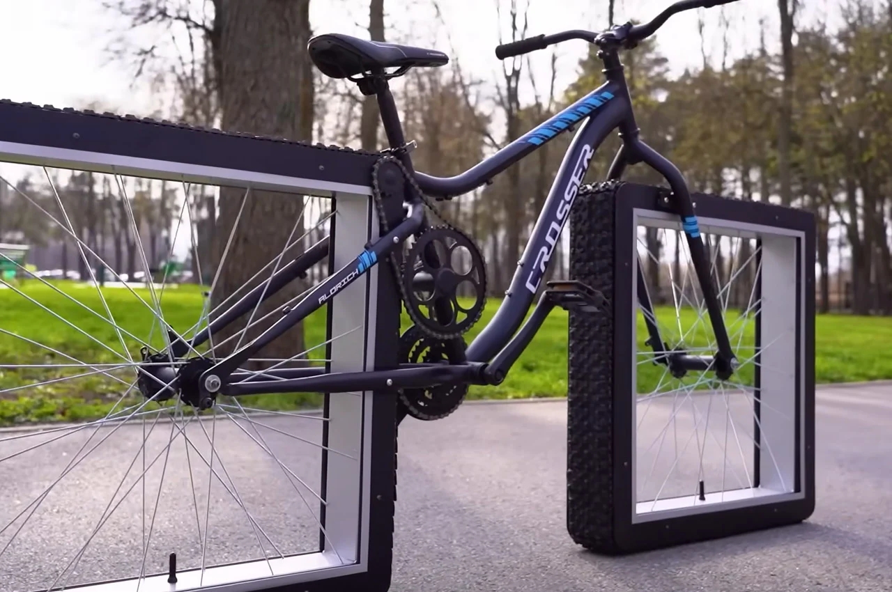 Bicycle，wheel，square，