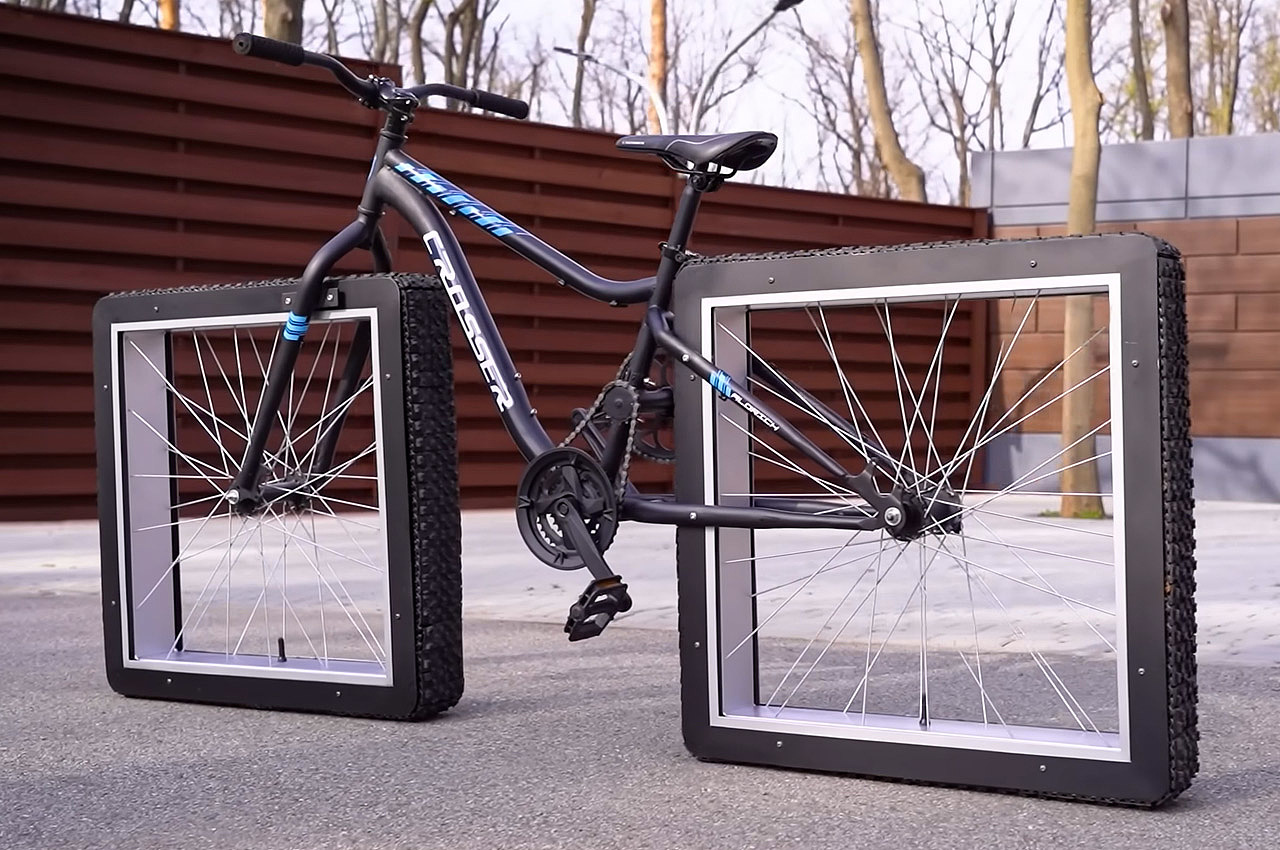 Bicycle，wheel，square，
