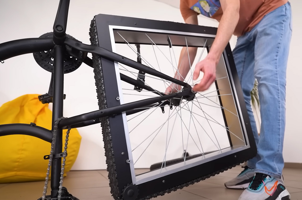 Bicycle，wheel，square，