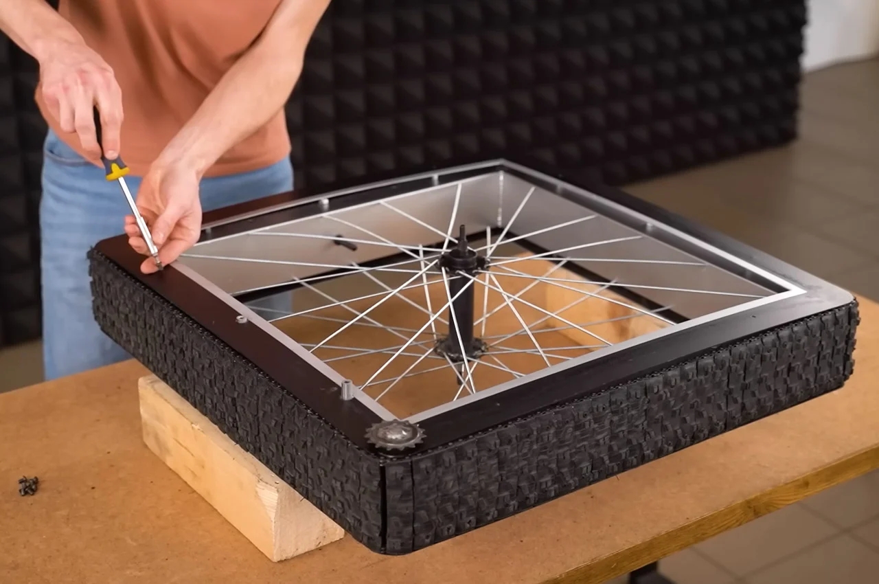 Bicycle，wheel，square，