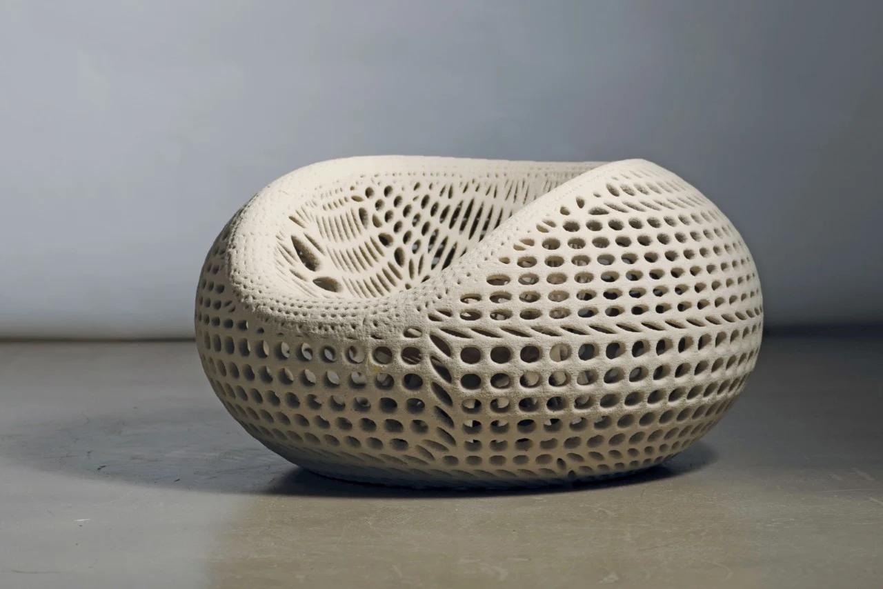 chair，3D printing，concrete，