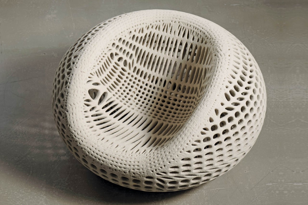chair，3D printing，concrete，