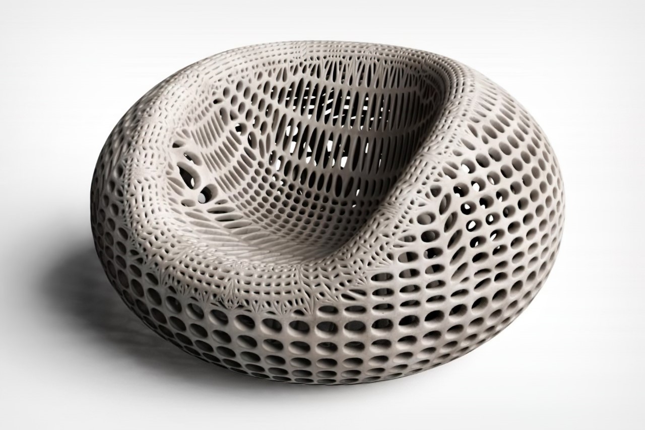 chair，3D printing，concrete，