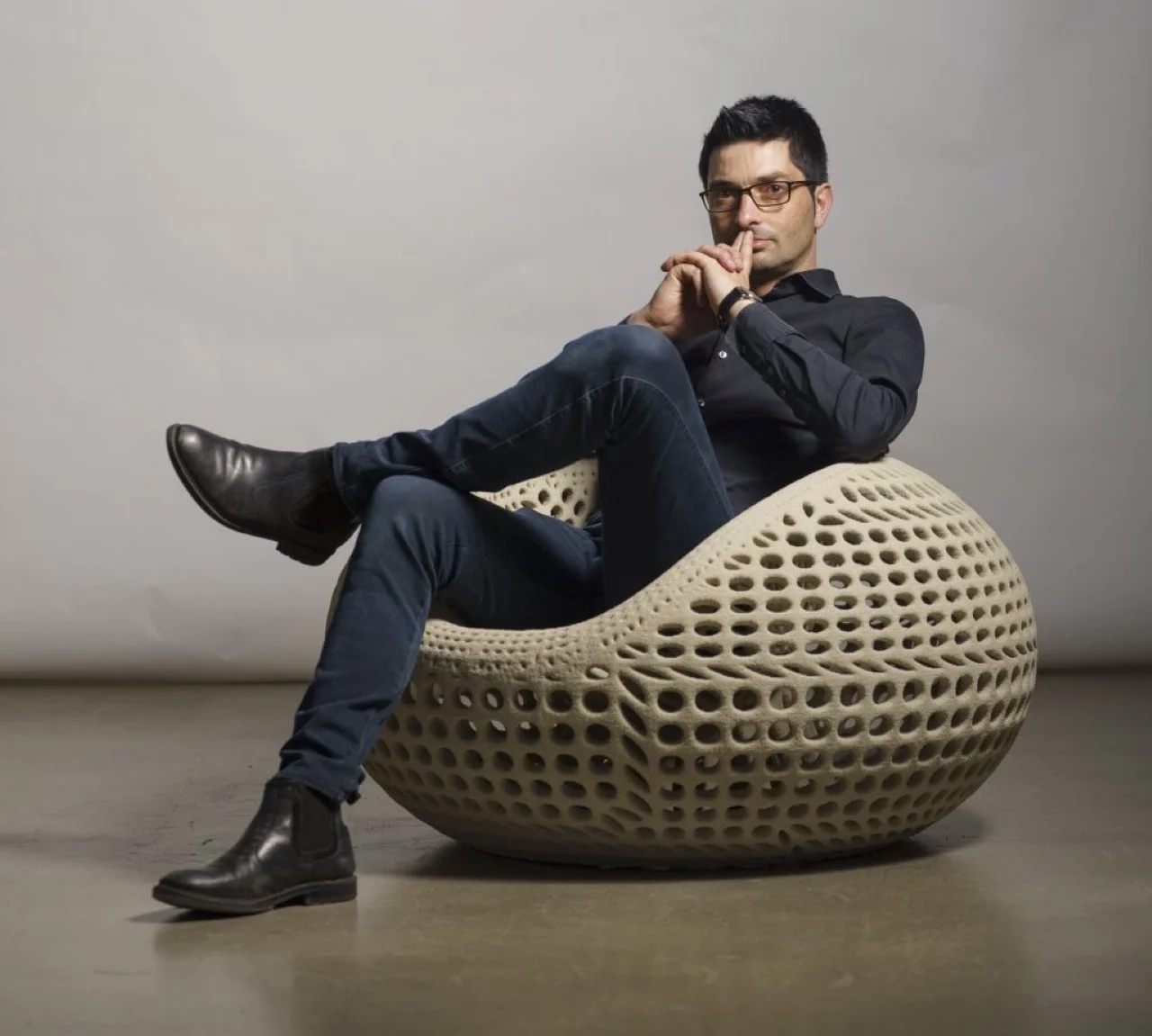 chair，3D printing，concrete，