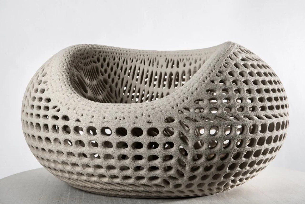 chair，3D printing，concrete，