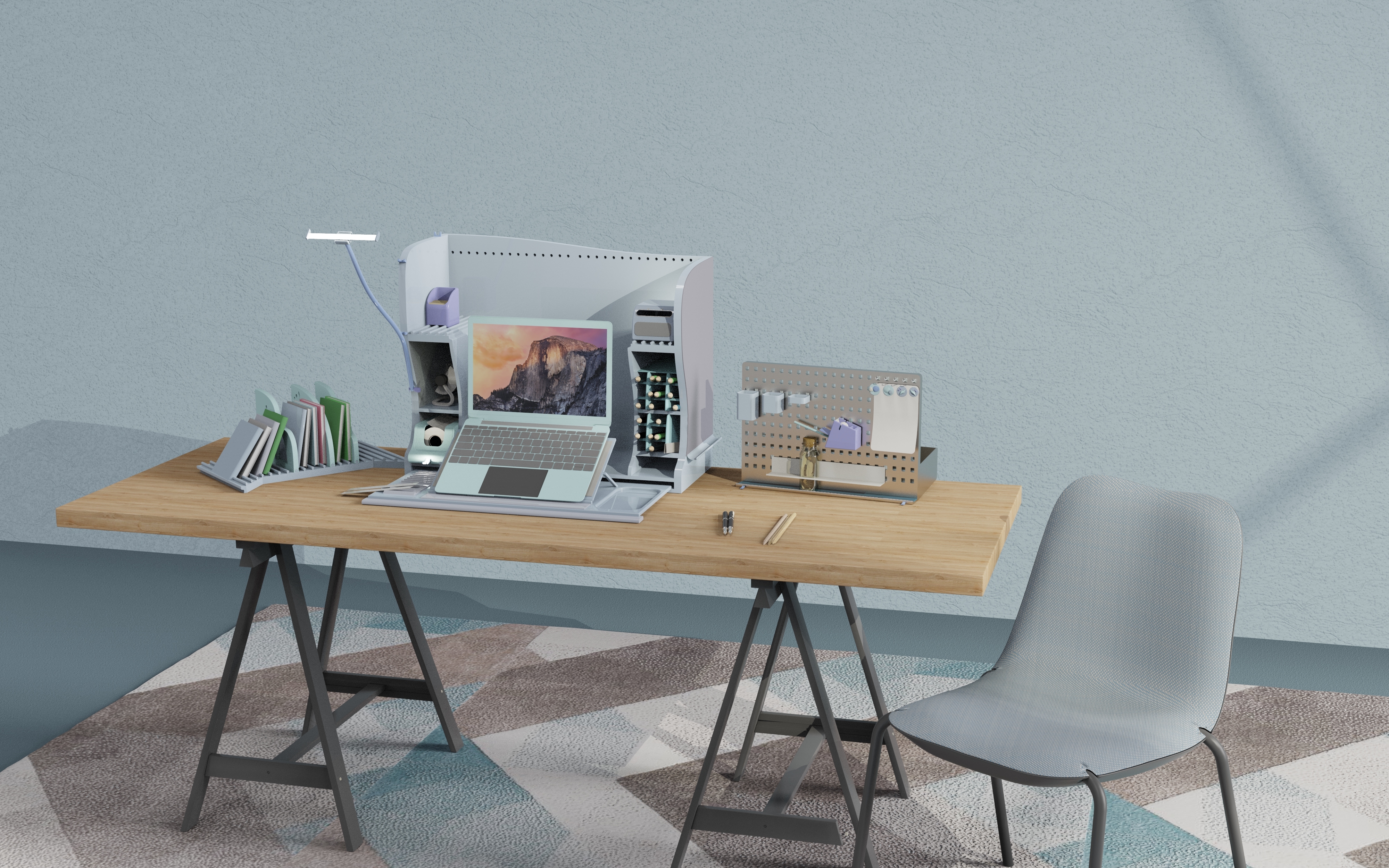 Stationery，Receive，Desk Set ，product design，student，desk，