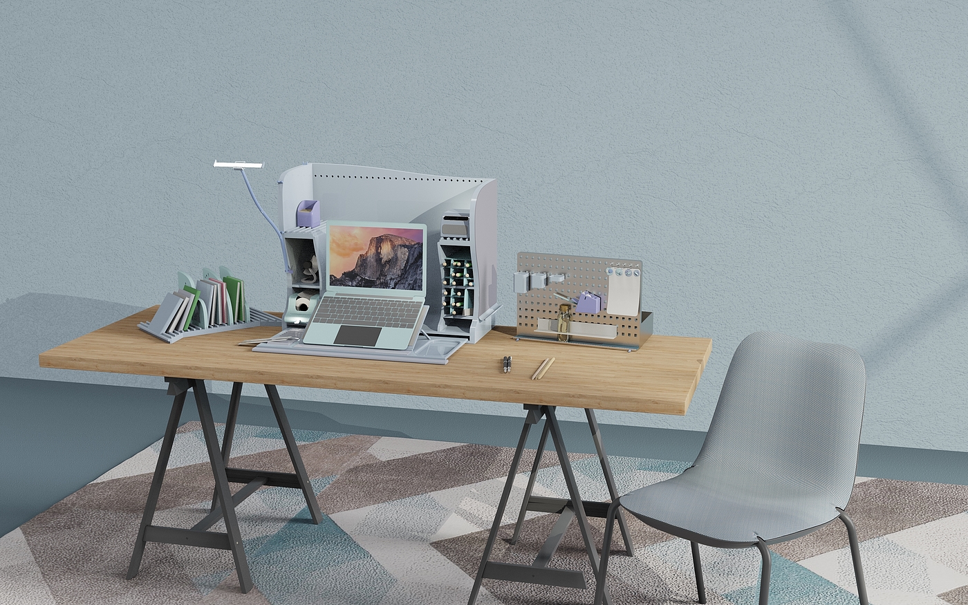Stationery，Receive，Desk Set ，product design，student，desk，