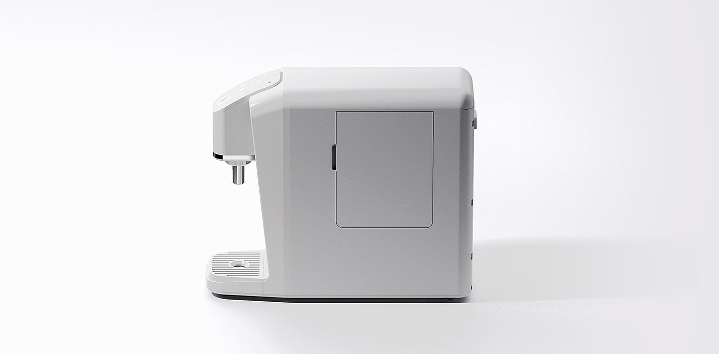 Water purifier，concise，white，visual，