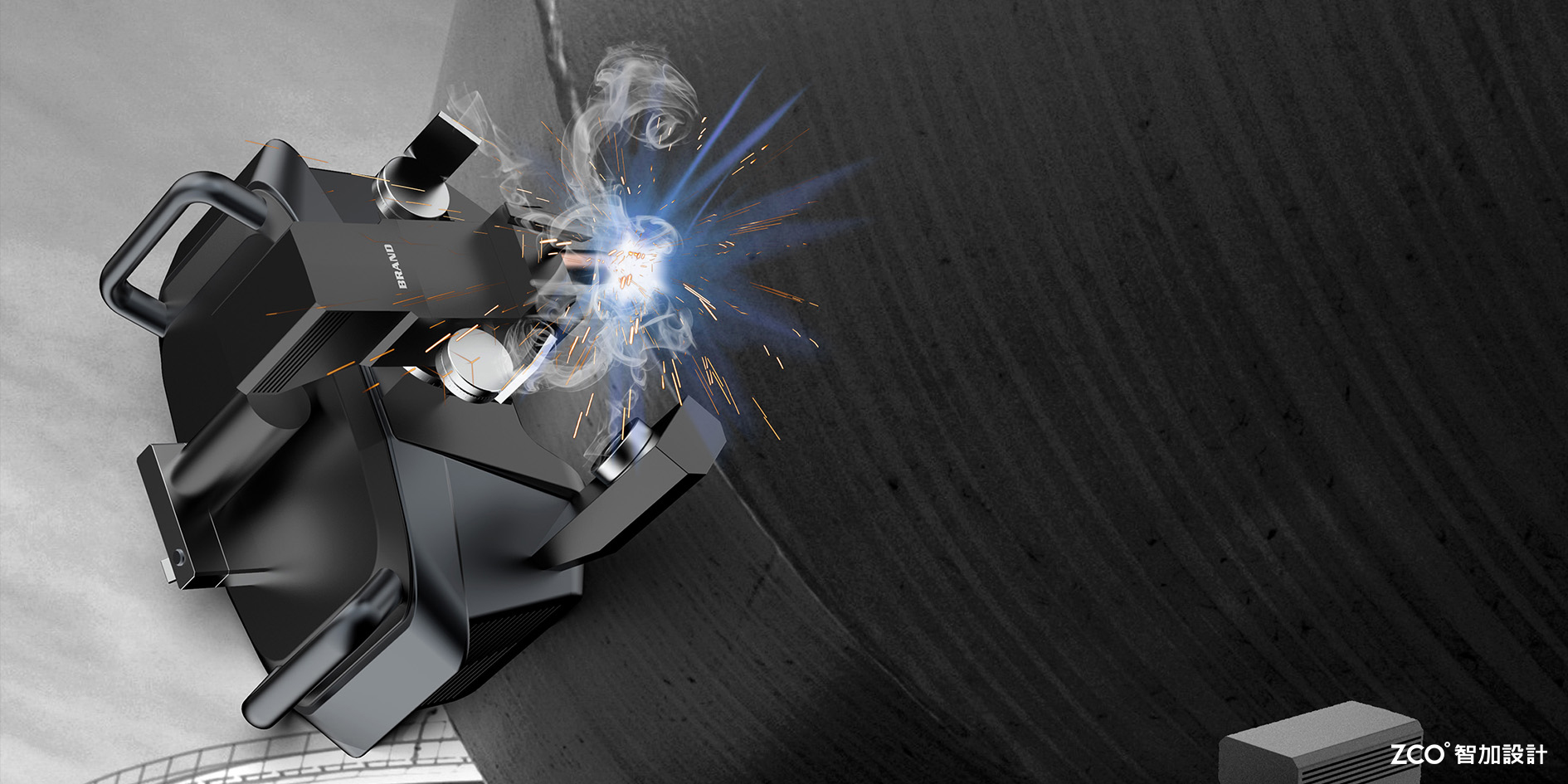 Zhijia design，welding robot ，robot，Industrial robot，