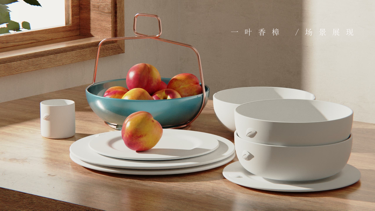 # Tableware，# plate，# Four-piece，# Kitchen Supplies，