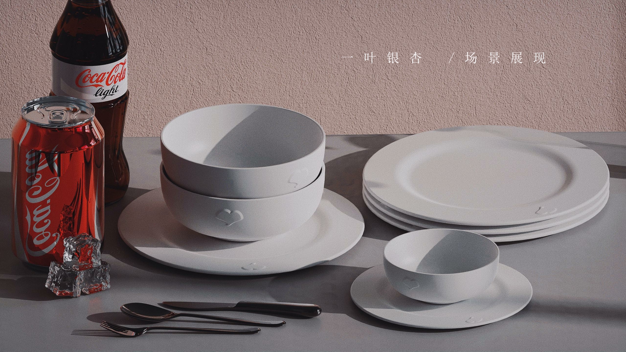 # Tableware，# plate，# Four-piece，# Kitchen Supplies，