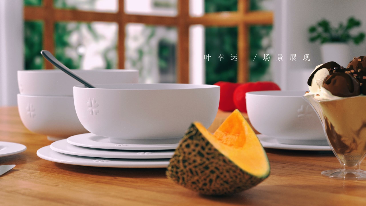 # Tableware，# plate，# Four-piece，# Kitchen Supplies，