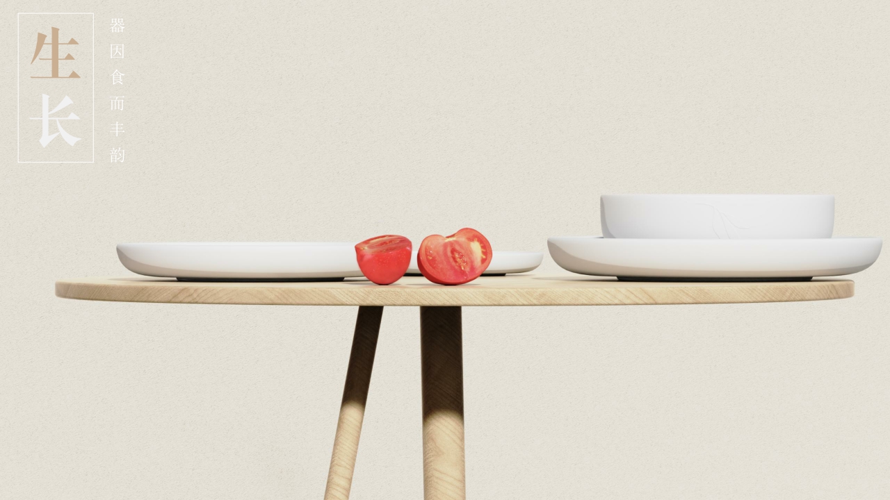 # Tableware，# plate，# Four-piece，# Kitchen utensils，# Growth，