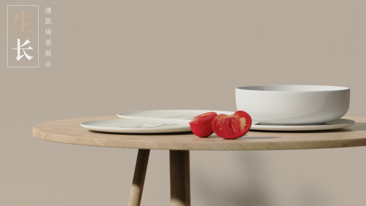 # Tableware，# plate，# Four-piece，# Kitchen utensils，# Growth，