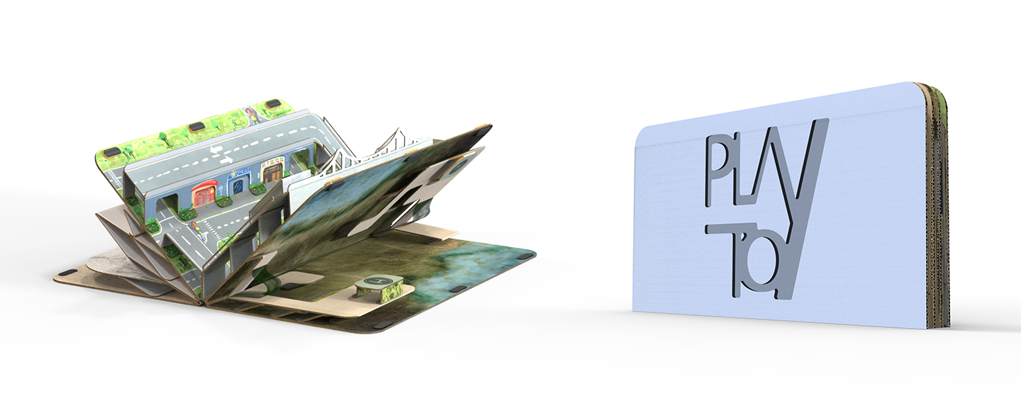 Toys，Toy Scene，fold，Corrugated paper，children，Children's home，Children's entertainment，Home entertainment，