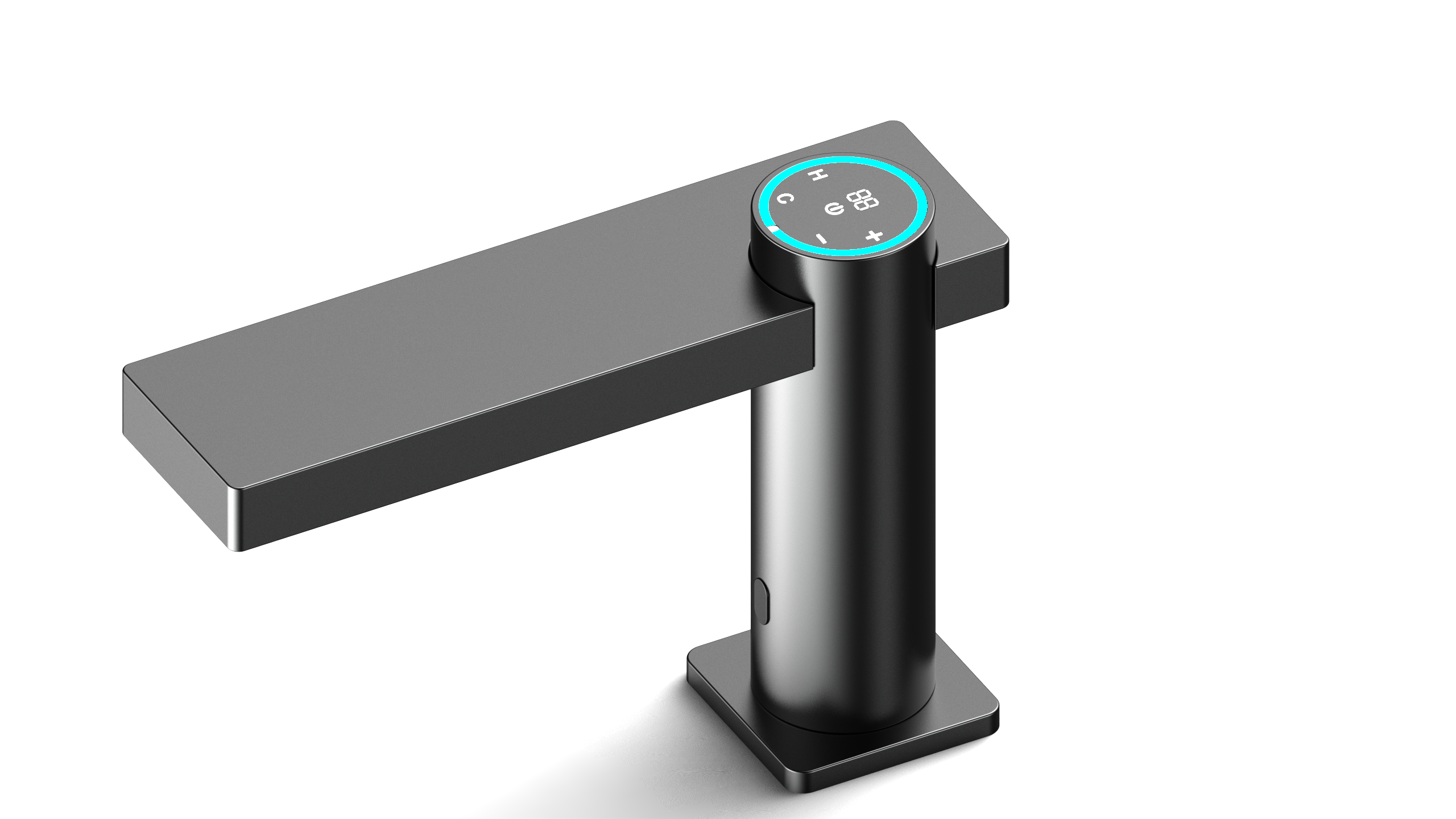 Intelligent digital display with atmosphere lamp basin faucet，