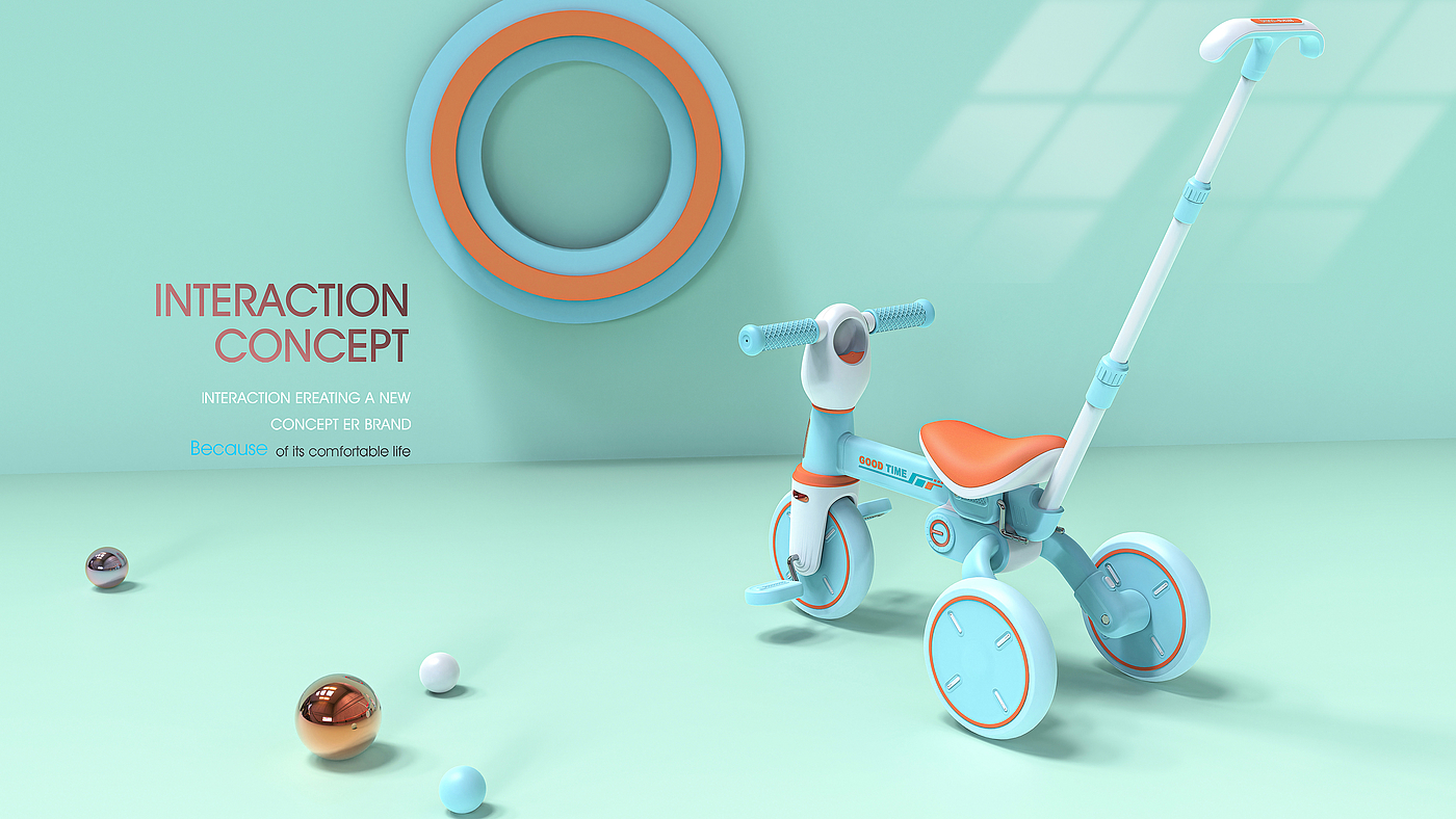 product design，industrial design，Structural design，Mother and baby，Children's car，