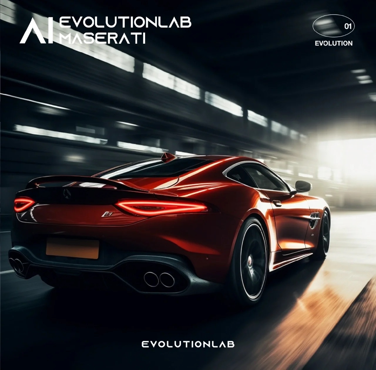 Maserati，Design，industrial design，Cyberpunk，automobile，vehicle，Sense of future，AI design，