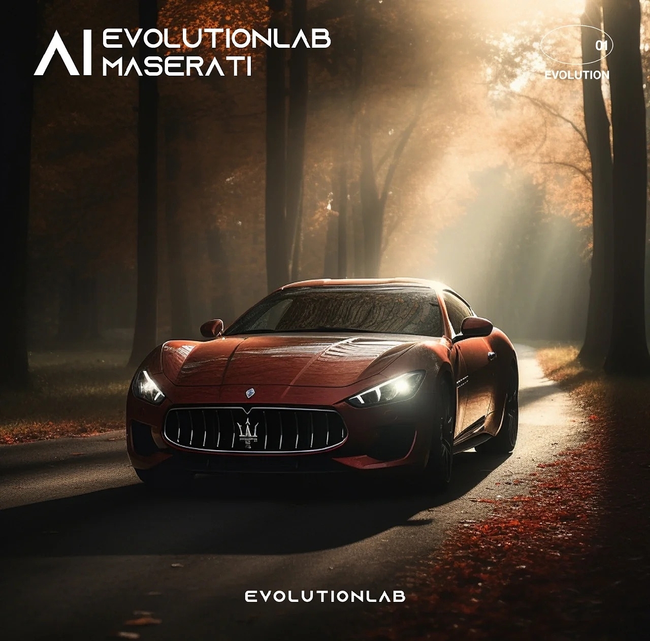 Maserati，Design，industrial design，Cyberpunk，automobile，vehicle，Sense of future，AI design，