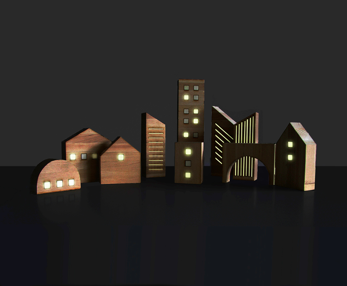 wooden ，Toys，building，DAY-NIGHT，