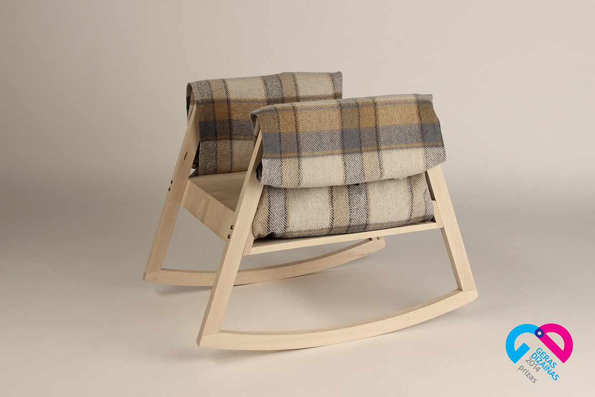 Keep items，blanket，Armchair，Rocking chair，wood，chair，
