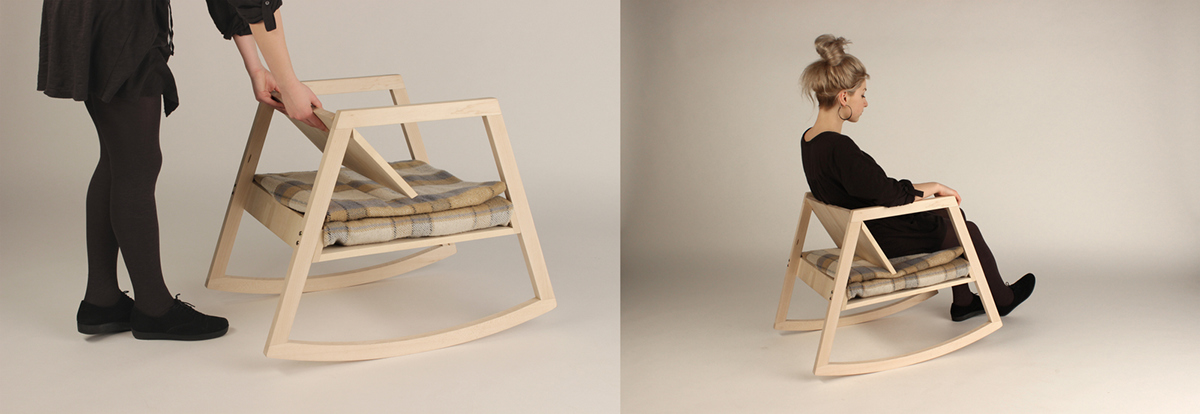 Keep items，blanket，Armchair，Rocking chair，wood，chair，