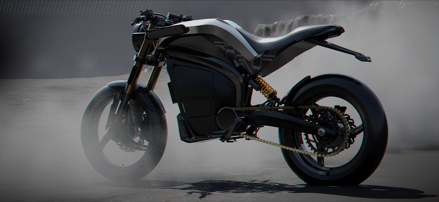 Electric motorcycle，vehicle，RAGNAR，conceptual design，