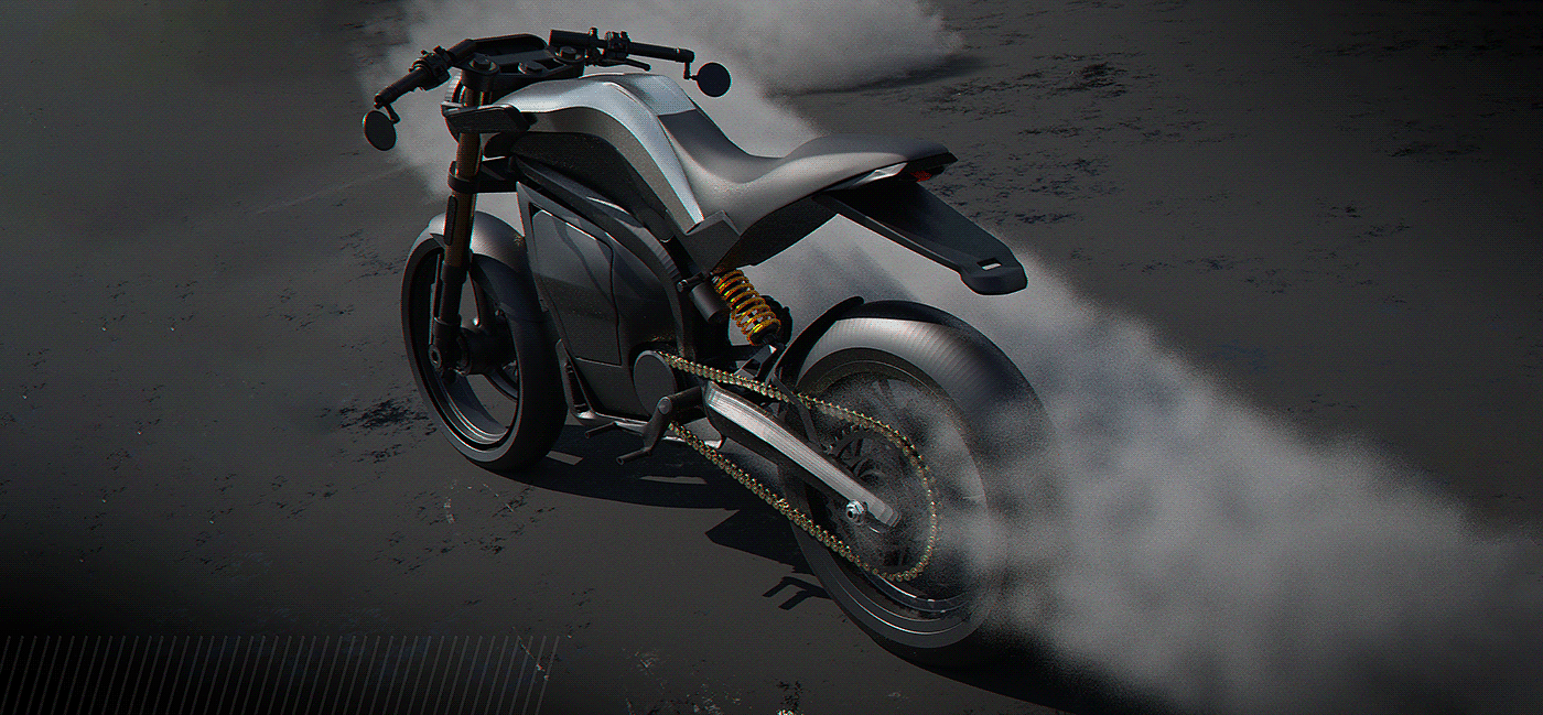 Electric motorcycle，vehicle，RAGNAR，conceptual design，