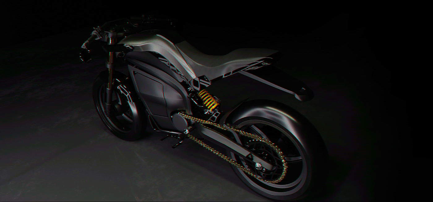 Electric motorcycle，vehicle，RAGNAR，conceptual design，