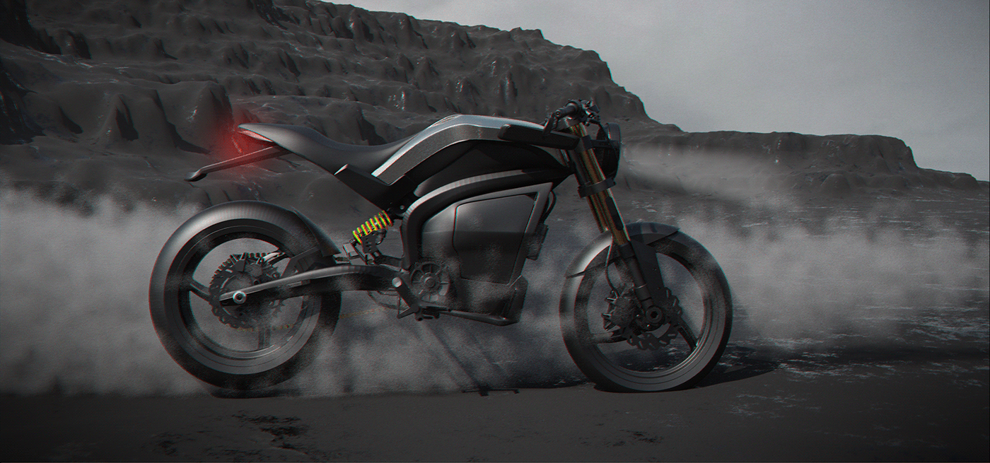 Electric motorcycle，vehicle，RAGNAR，conceptual design，