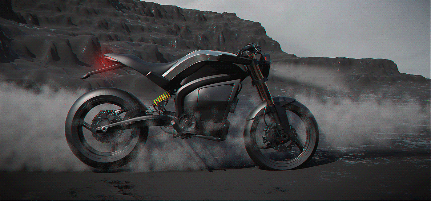 Electric motorcycle，vehicle，RAGNAR，conceptual design，