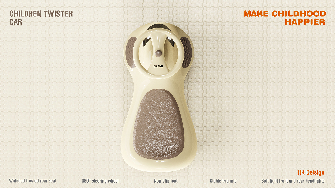 product design，Appearance design，Children's torsion car，Children's Toys，