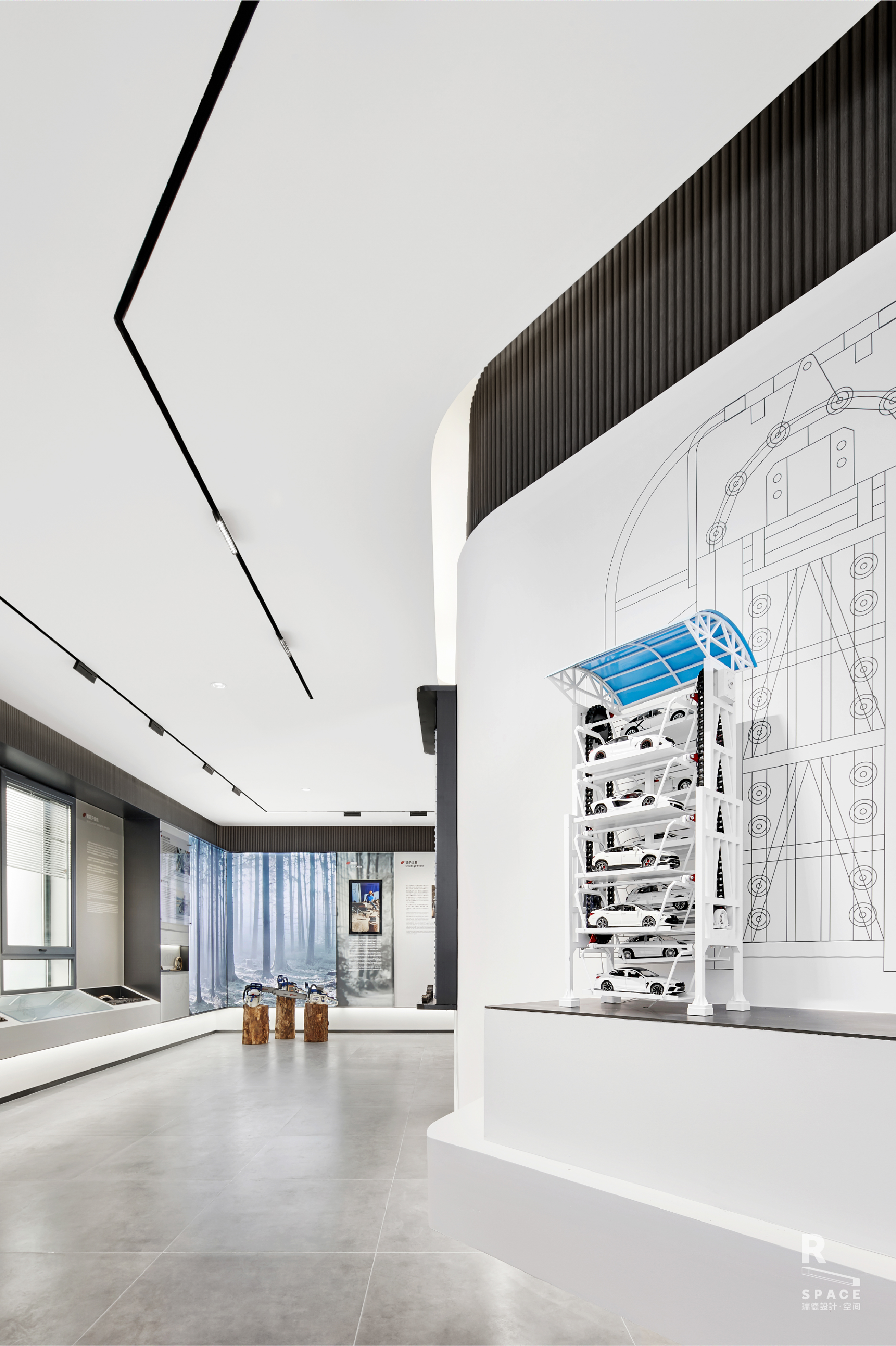 Red design · space，Red design，space design ，Exhibition hall design，Hengjiu Group，Design of permanent exhibition hall，industrial design，Everlasting Exhibition Hall，