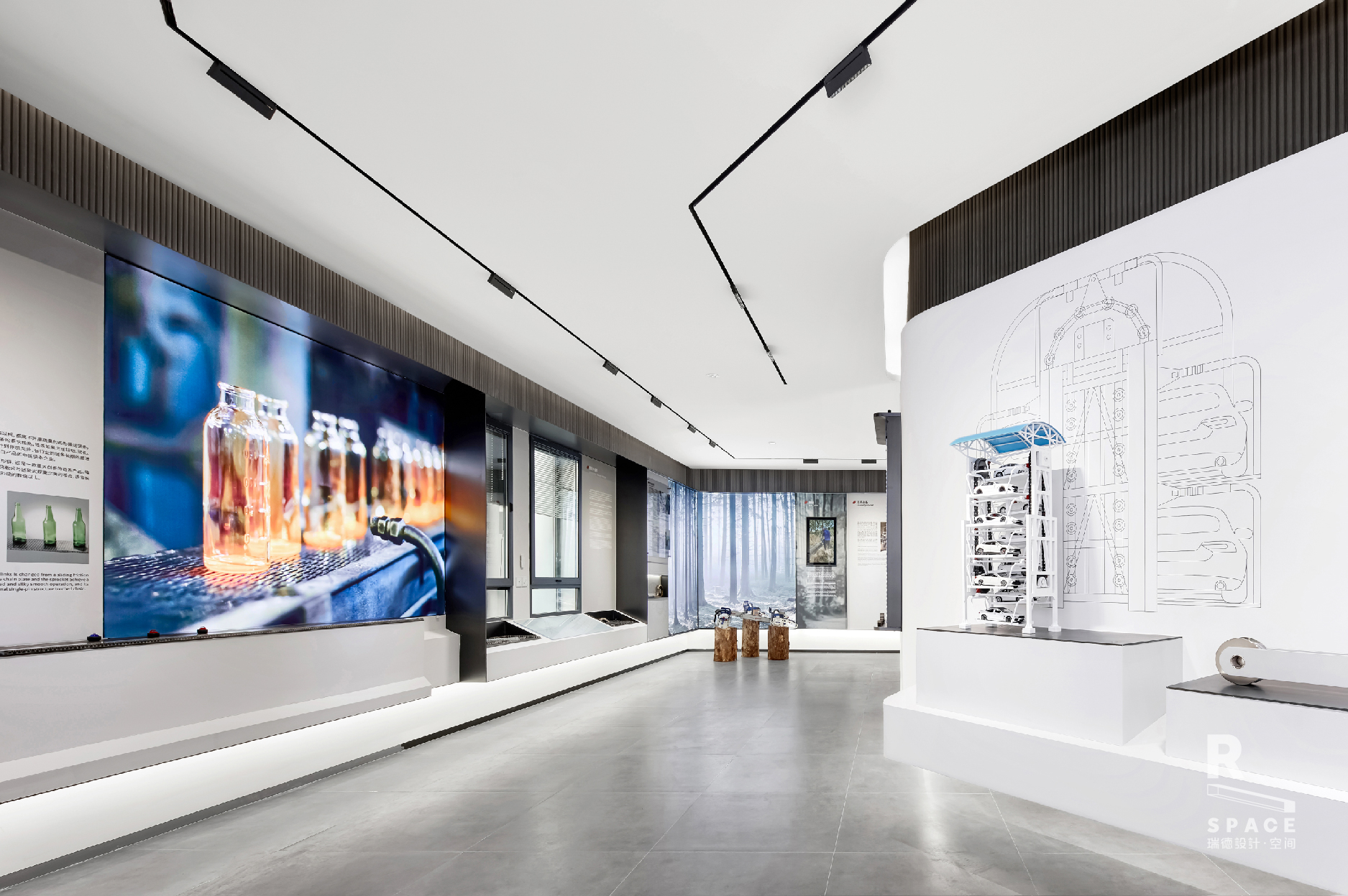 Red design · space，Red design，space design ，Exhibition hall design，Hengjiu Group，Design of permanent exhibition hall，industrial design，Everlasting Exhibition Hall，