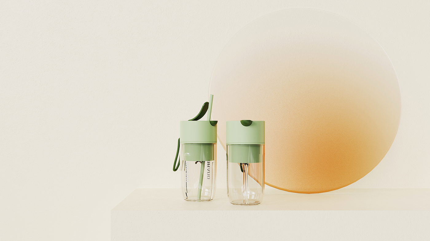 Juicer，glass，industrial design，Juice cup，