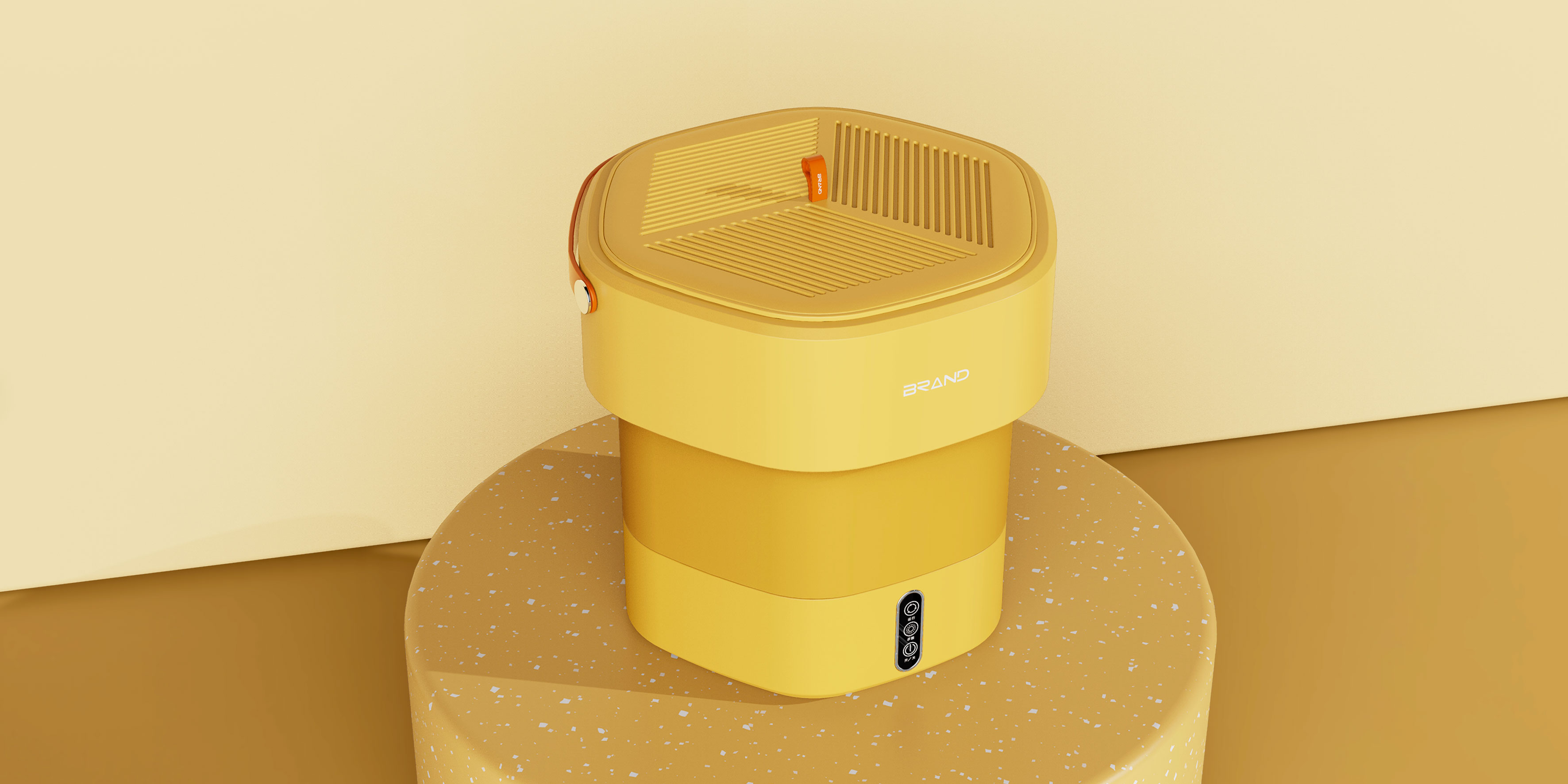 Folding washing machine，