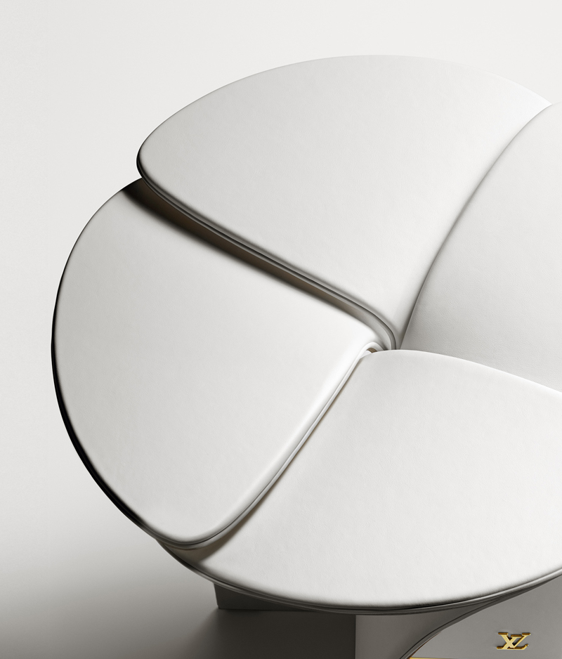 Blossom Stool，Louis Vuitton，petal，Mini，stool，