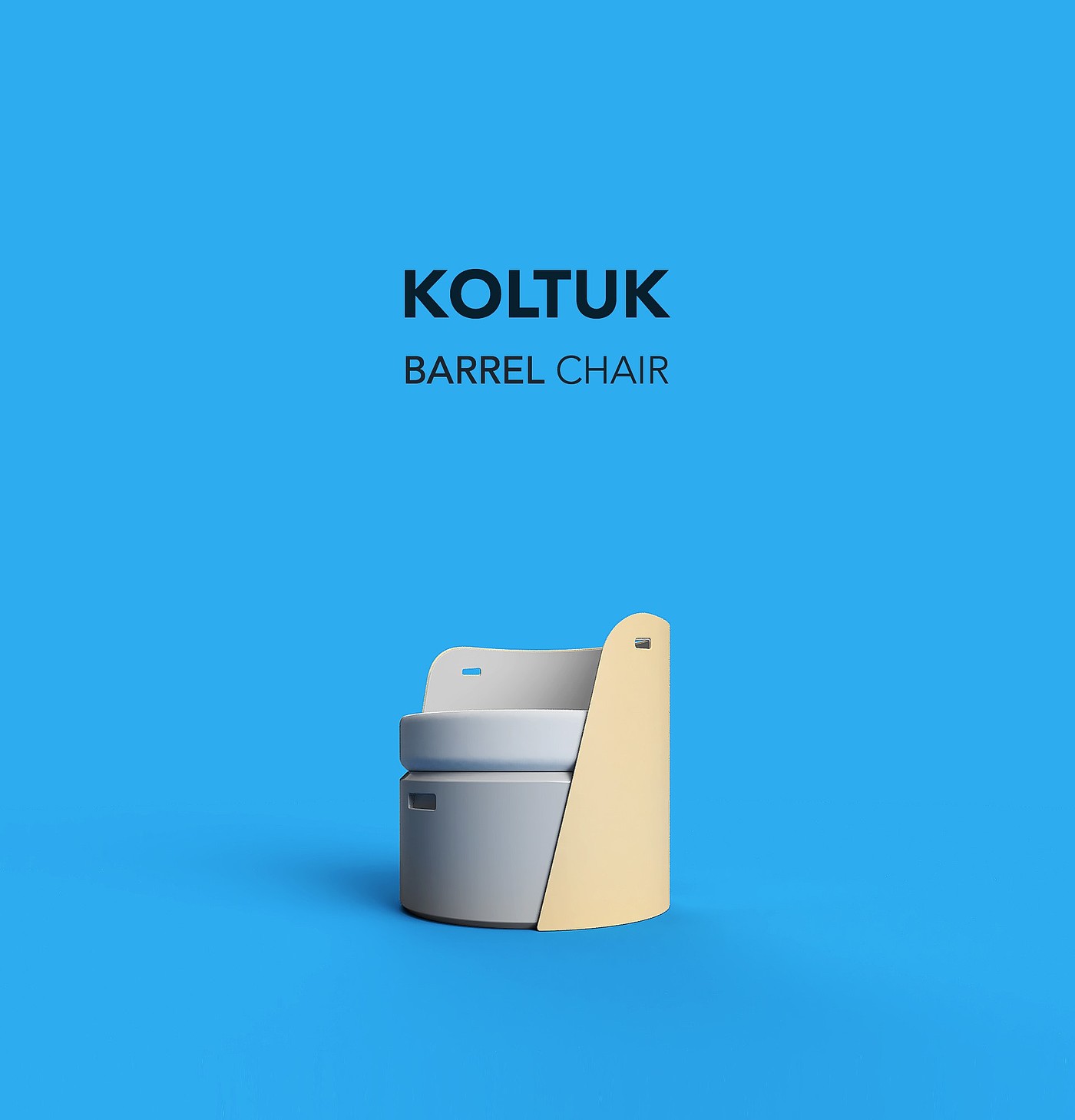 COLOURS，storage，black，Barrel type，chair，