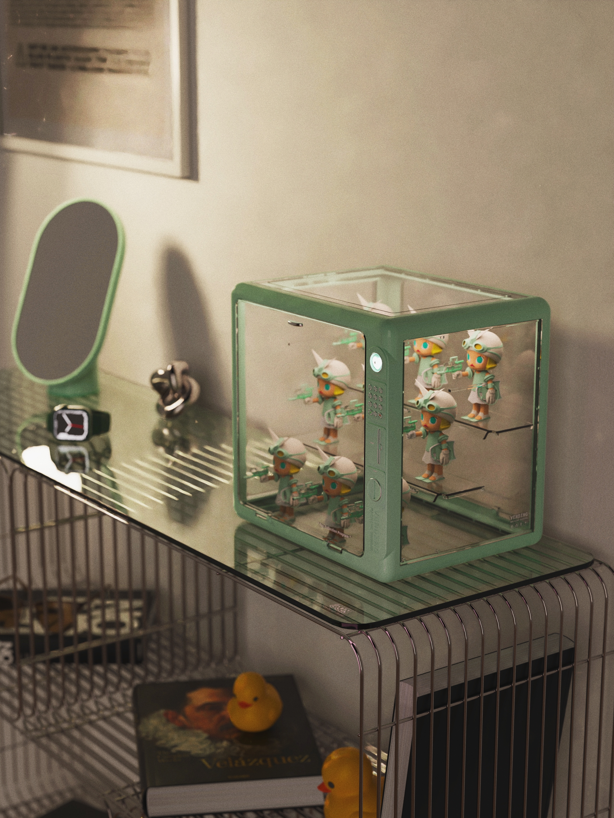 Blind box，storage box，Blind box storage，Retro，vending machine，