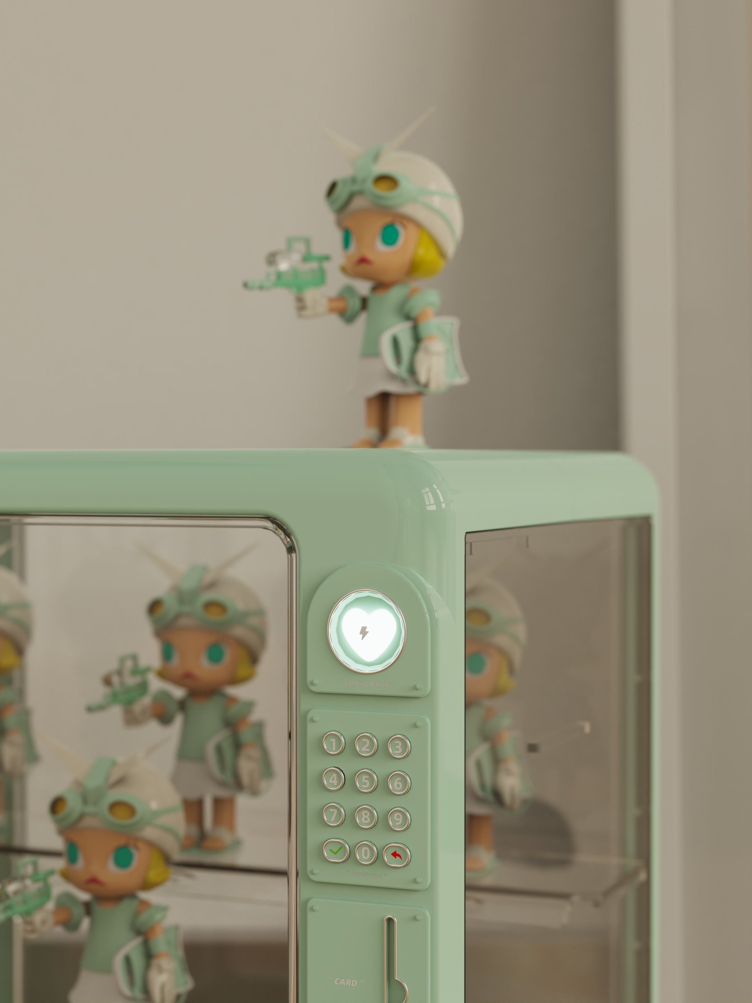 Blind box，storage box，Blind box storage，Retro，vending machine，