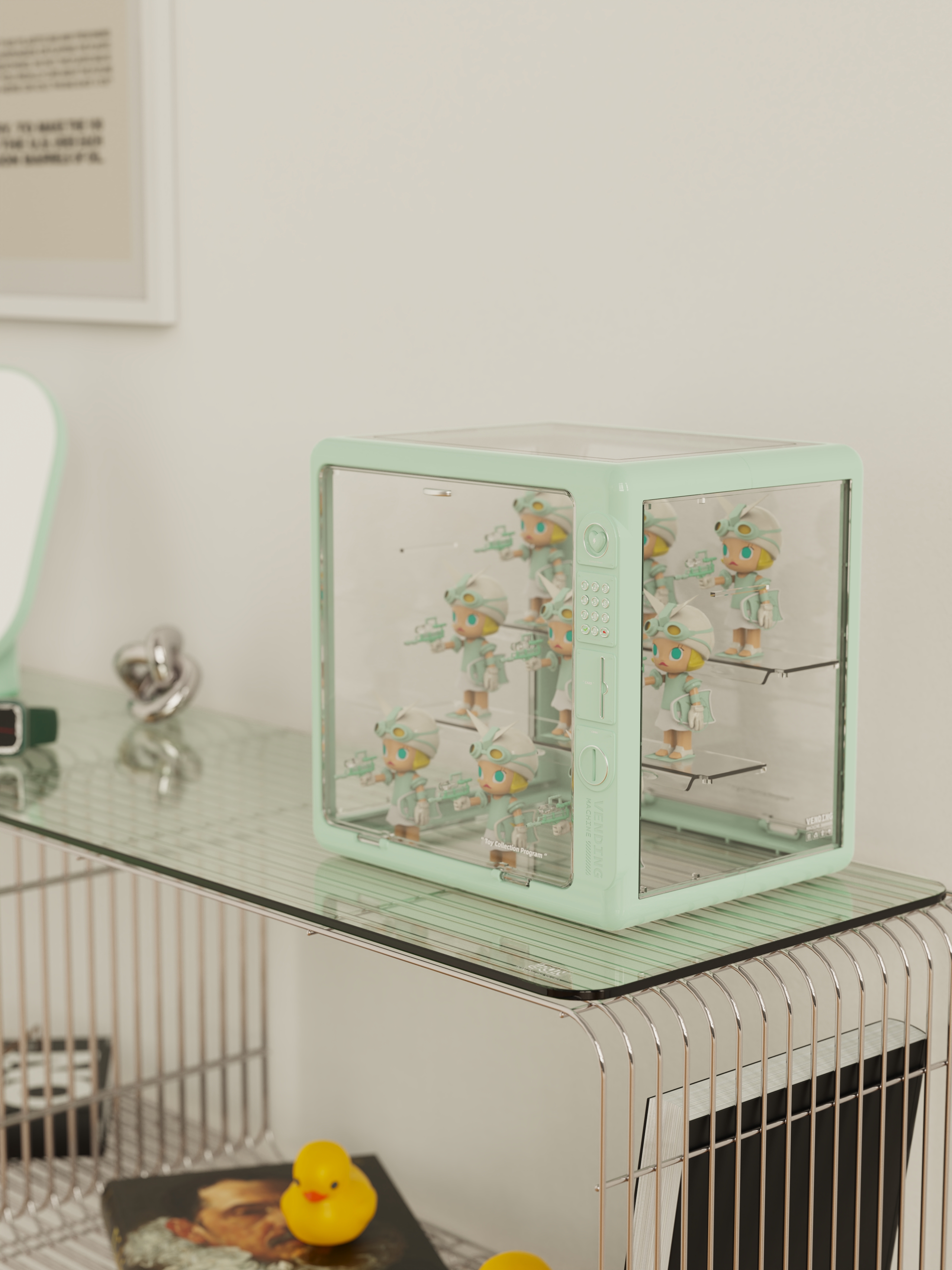 Blind box，storage box，Blind box storage，Retro，vending machine，