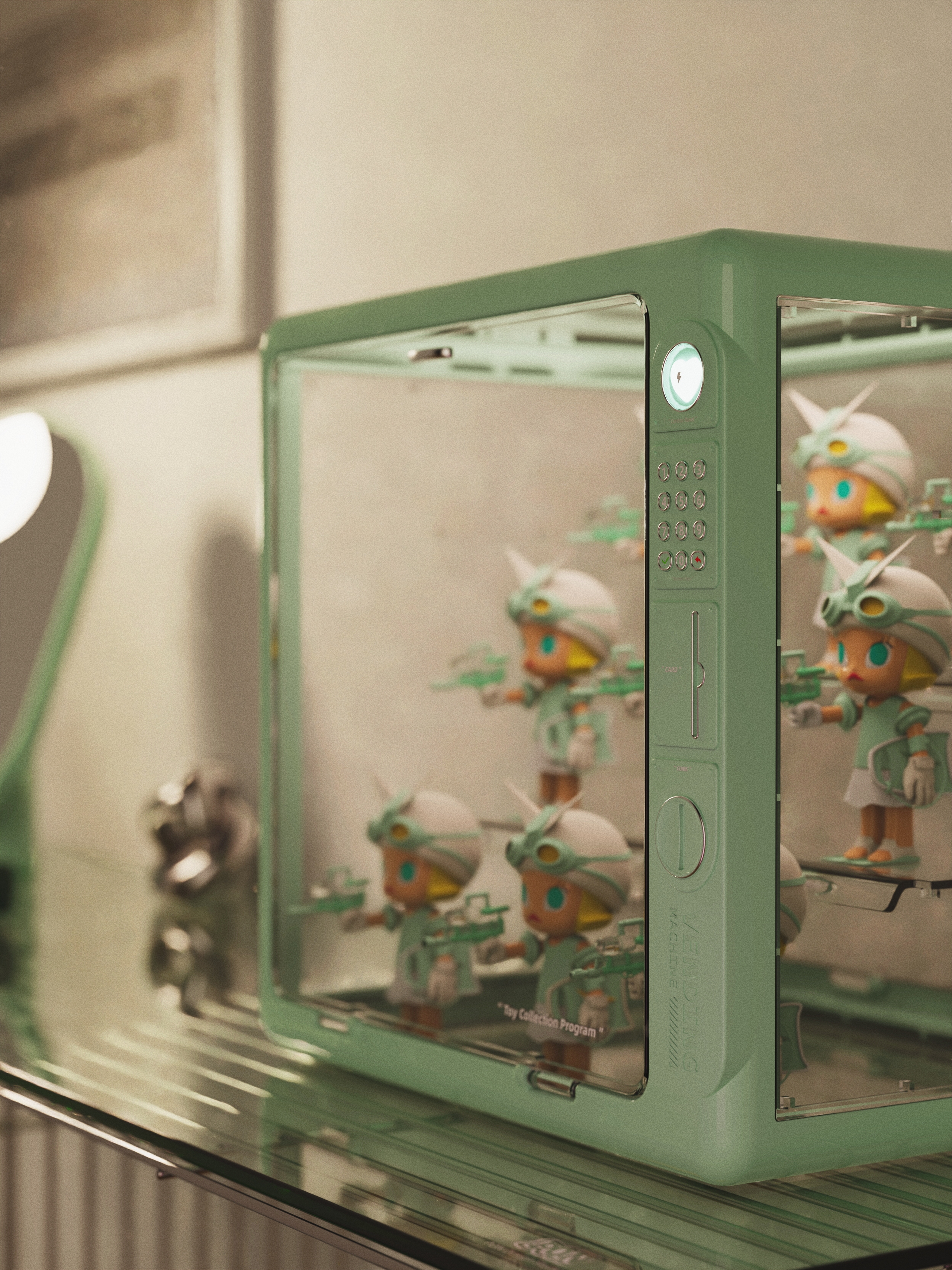 Blind box，storage box，Blind box storage，Retro，vending machine，