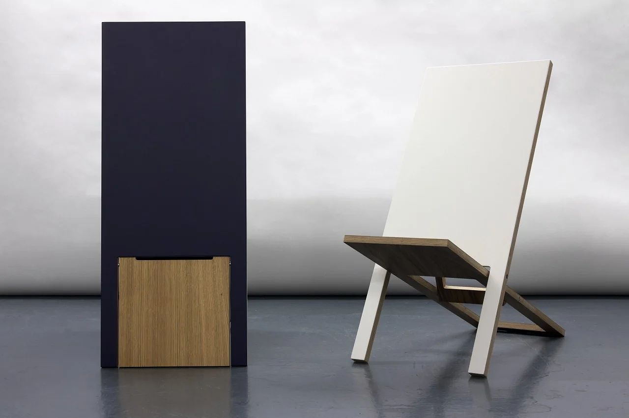 Gap，Folding chair，furniture，chair，structure，Design，Notch，Simplicity，