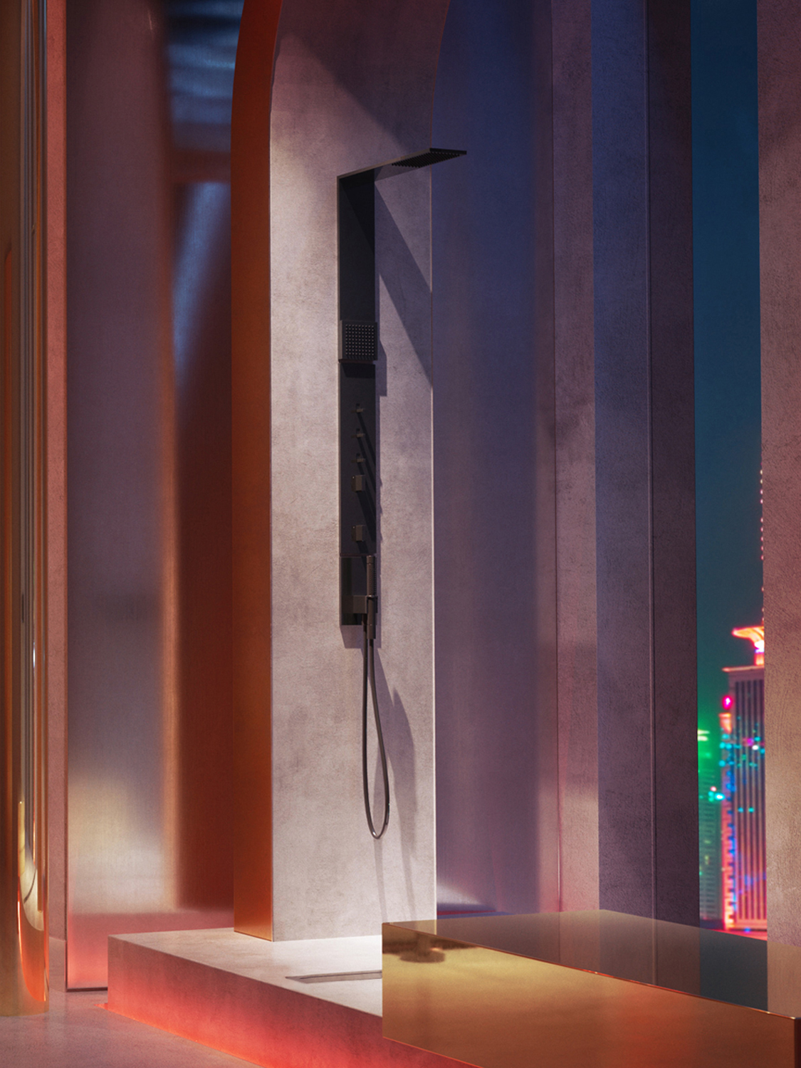 product design，bathroom，Shower，